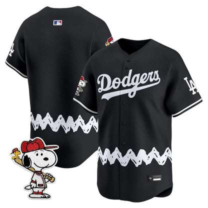Men's Los Angeles Dodgers x Peanuts Vapor Premier Limited Jersey - Stitched