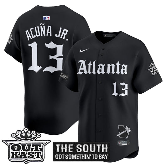 Atlanta Braves 'Gothic South x Outkast Edition' Vapor Premier Limited Jersey - All Stitched