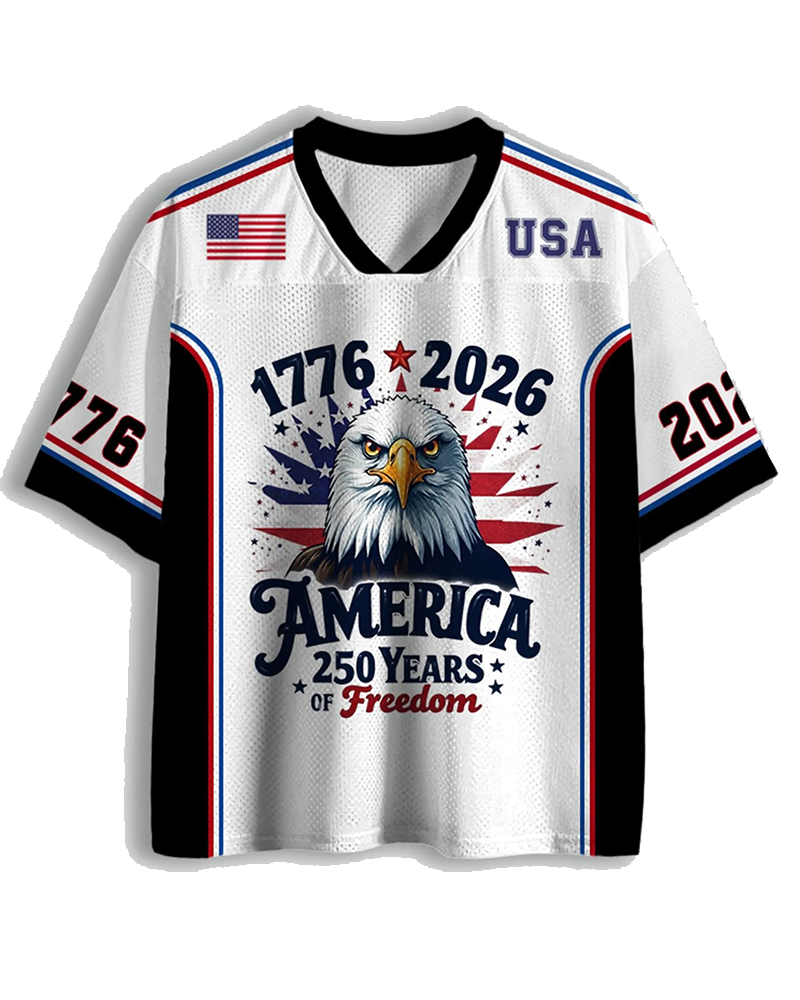 TheRetroTee Vintage 250 Jahre Freiheit American Mesh Trikot