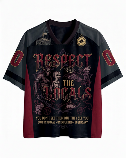 TheRetroTee Respectez les gens du pays Maillot en résille des années 70