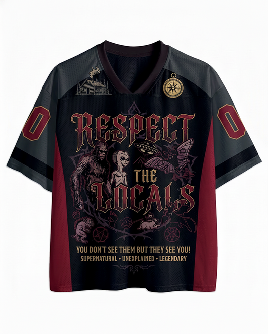 TheRetroTee Respect ?The? Locals 1970s Mesh Jersey