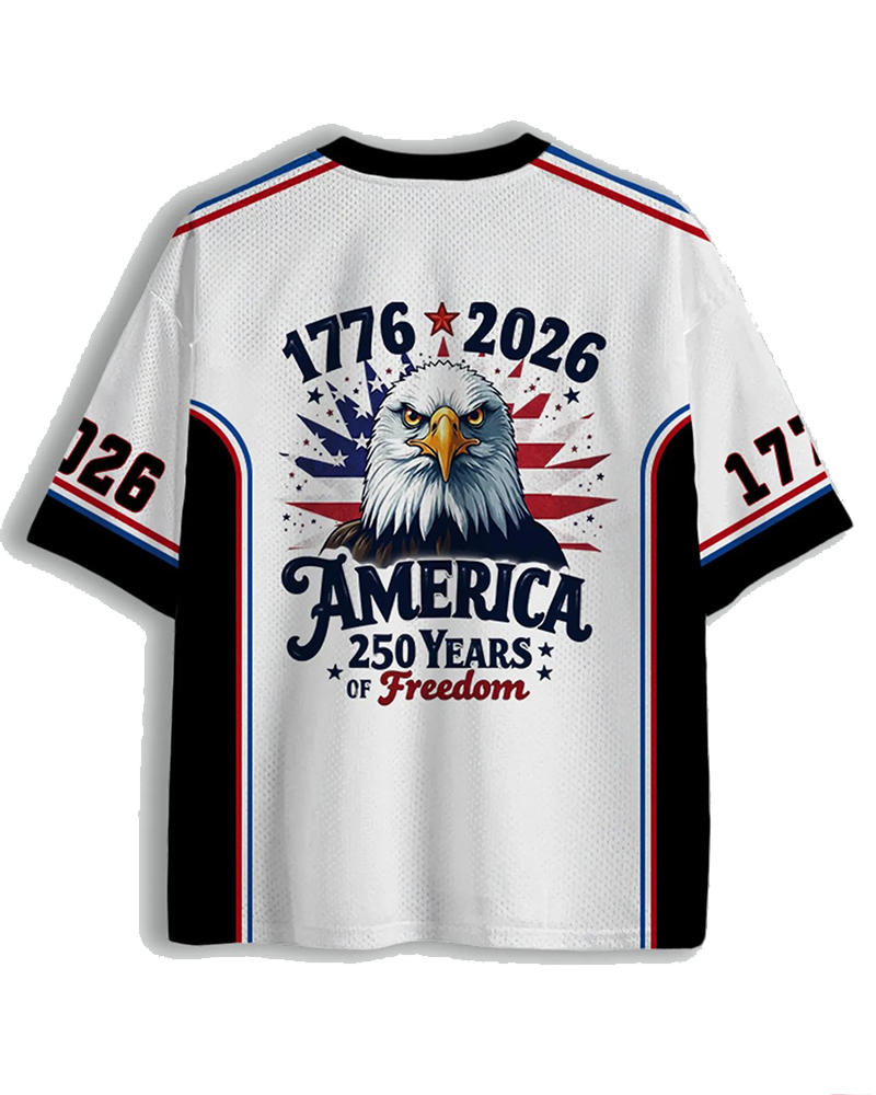 TheRetroTee Vintage 250 Jahre Freiheit American Mesh Trikot