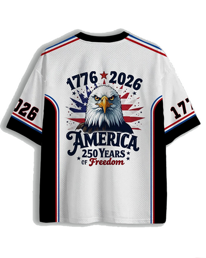 TheRetroTee Vintage 250 Jahre Freiheit American Mesh Trikot
