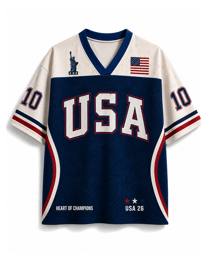 TheRetroTee USA 26 Retro Soccer Mesh Jersey