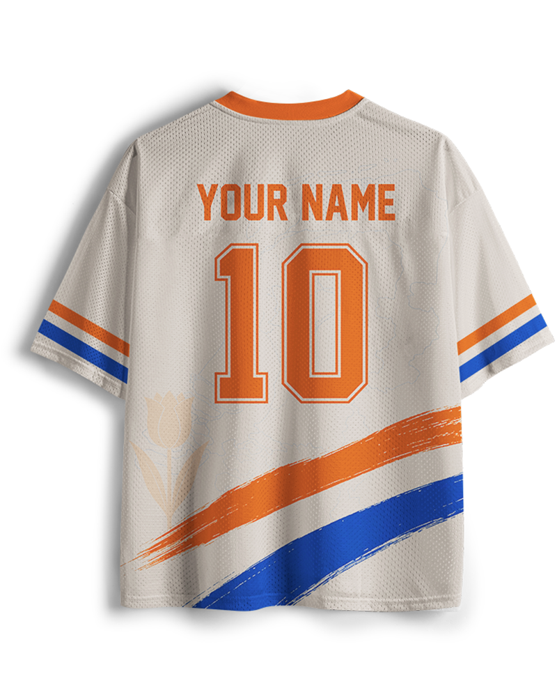TheRetroTee Custom Name Nummer Niederlande Fußball