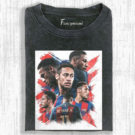 Vintage Washed Graphic T-Shirt – Neymar