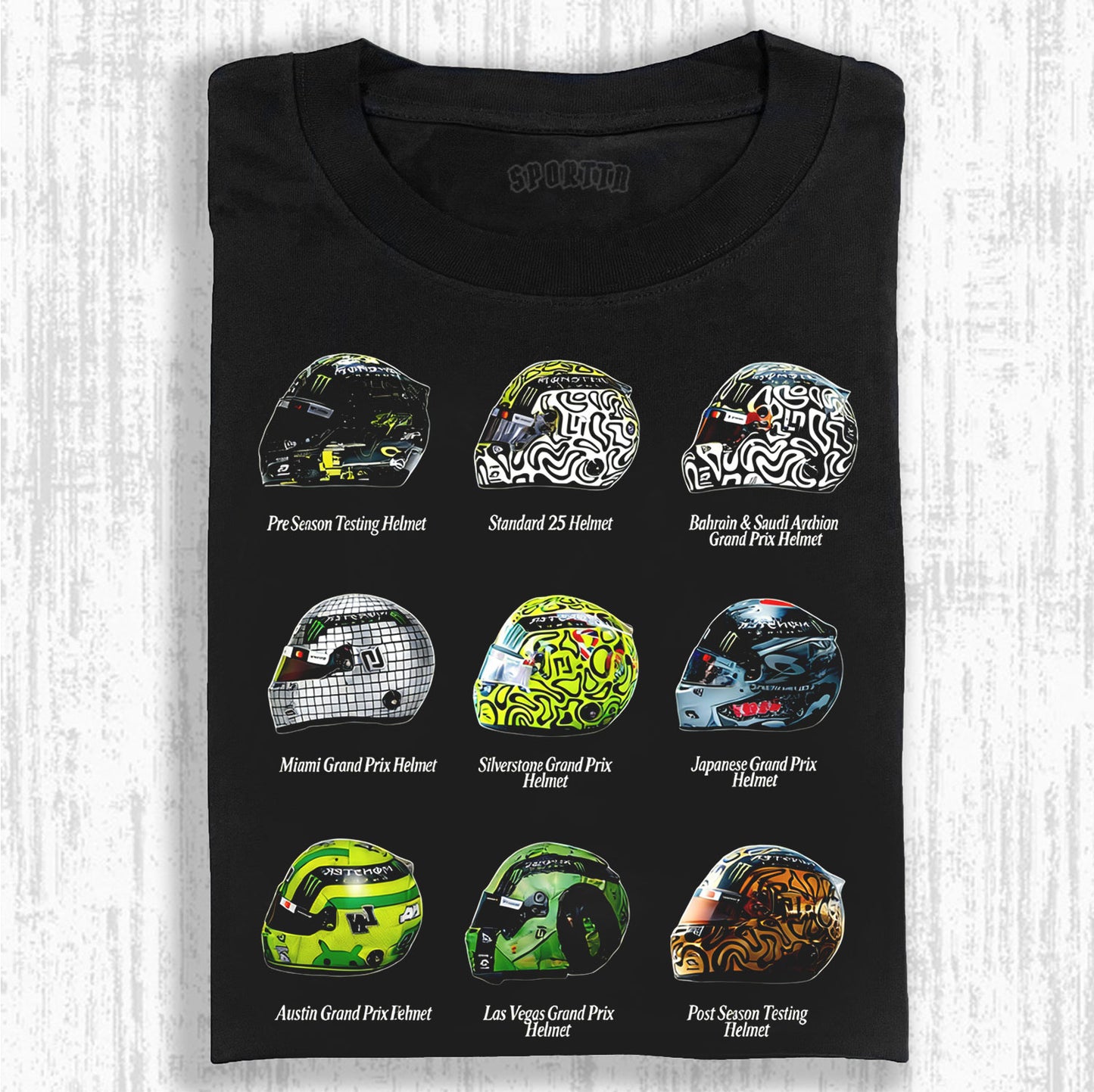Lando Norris F1 Helmet Collection Tee/Sweatshirt/Hoodie