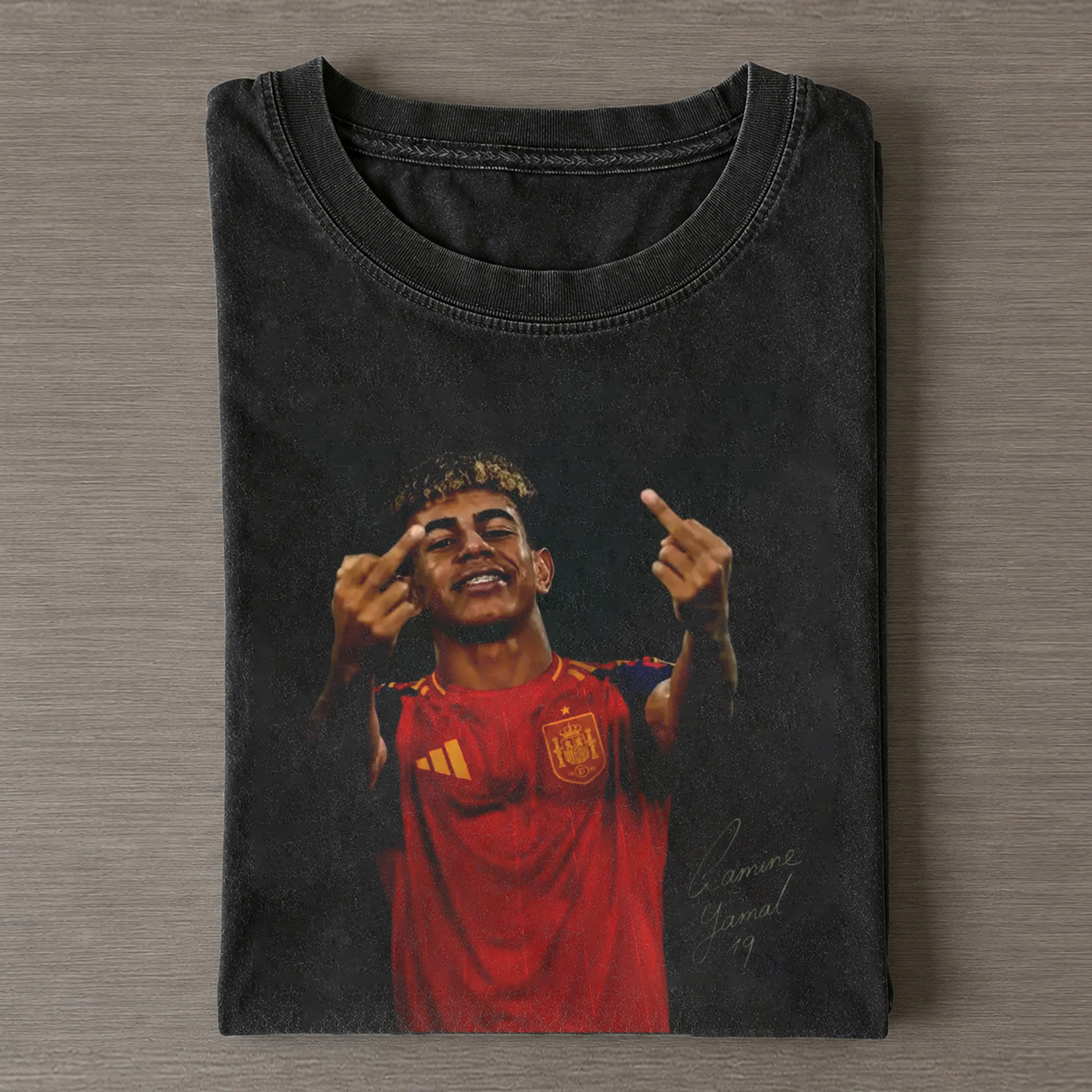 Spain Soccer Style Vintage Tee 11