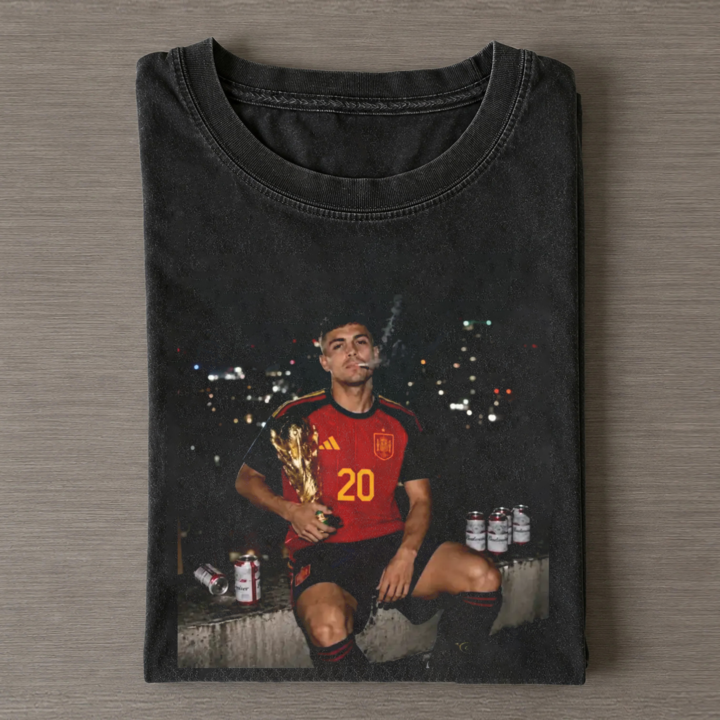Spain Soccer Style Vintage Tee 12