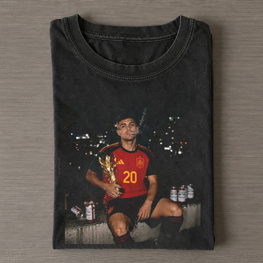 Spain Soccer Style Vintage Tee 12