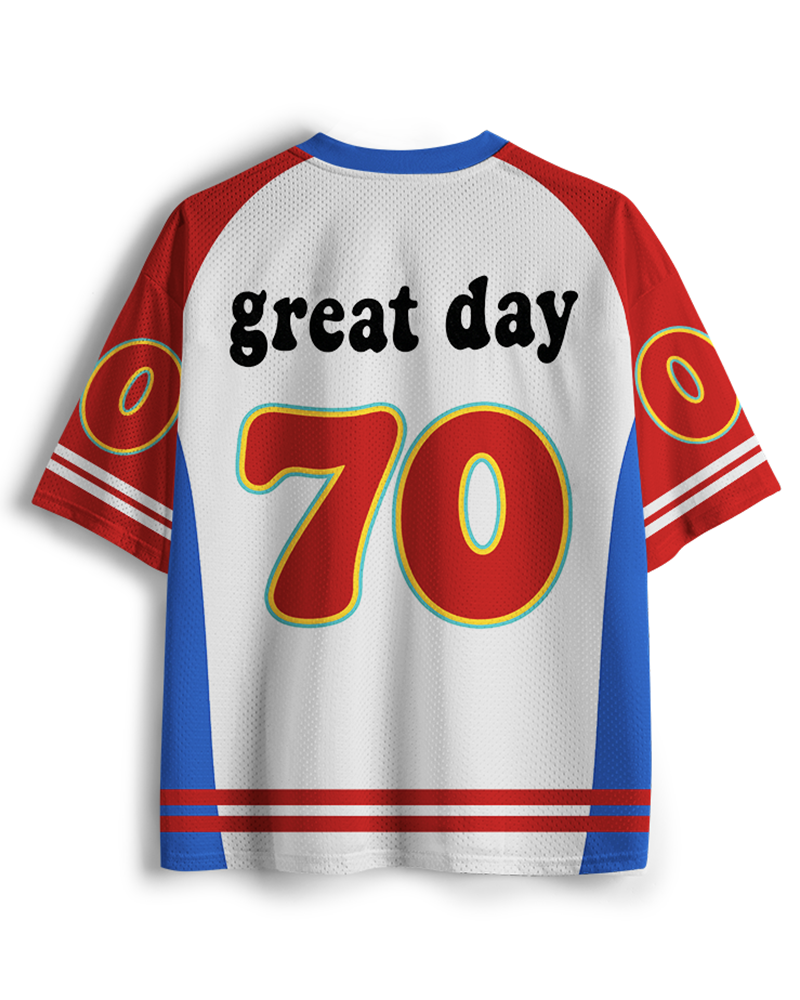TheRetroTee Have a Great Day 1970s Mesh Jersey