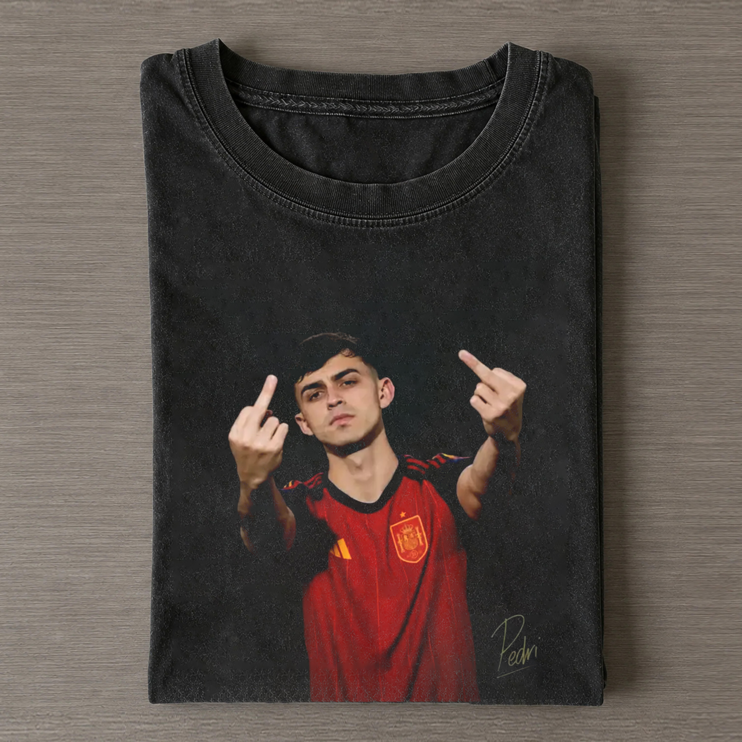 Spain Soccer Style Vintage Tee 13