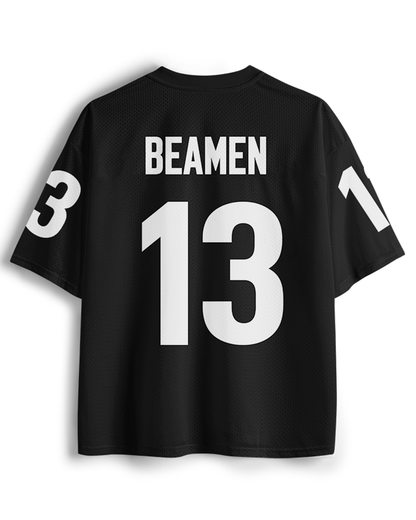 TheRetroTee QB #13 Black Underdog Sports Mesh Jersey