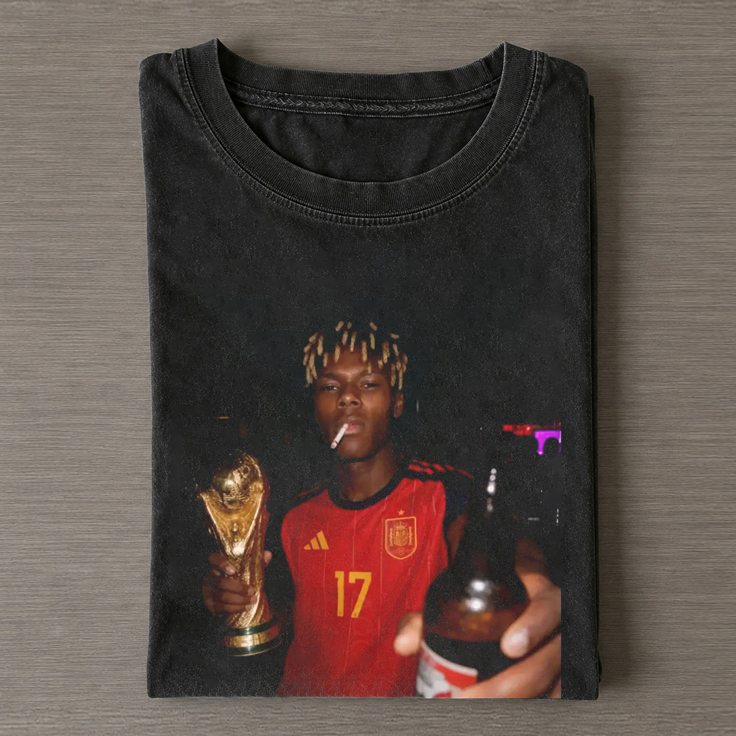 Spain Soccer Style Vintage Tee 15