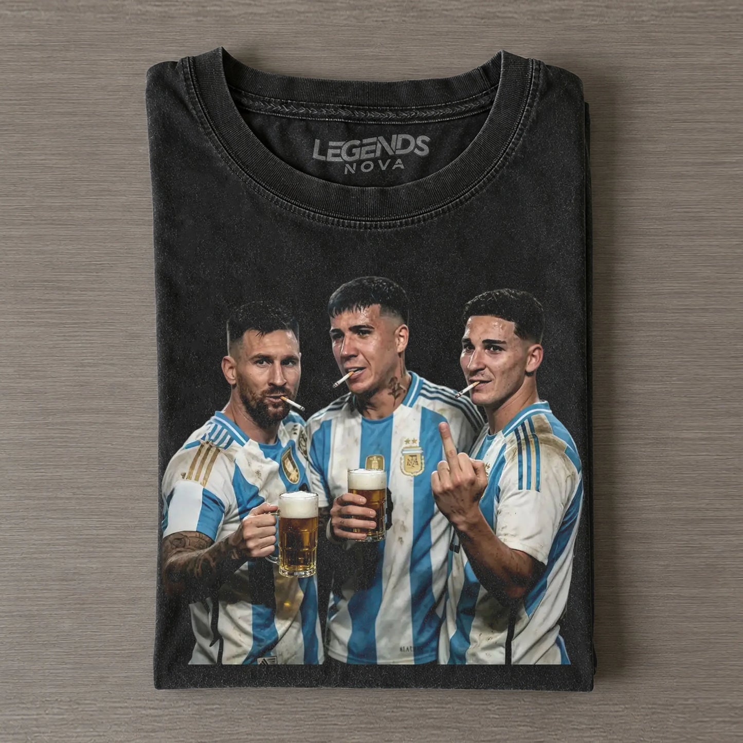 Lionel Messi & Enzo Fernández & Julián Álvarez Argentina Tee