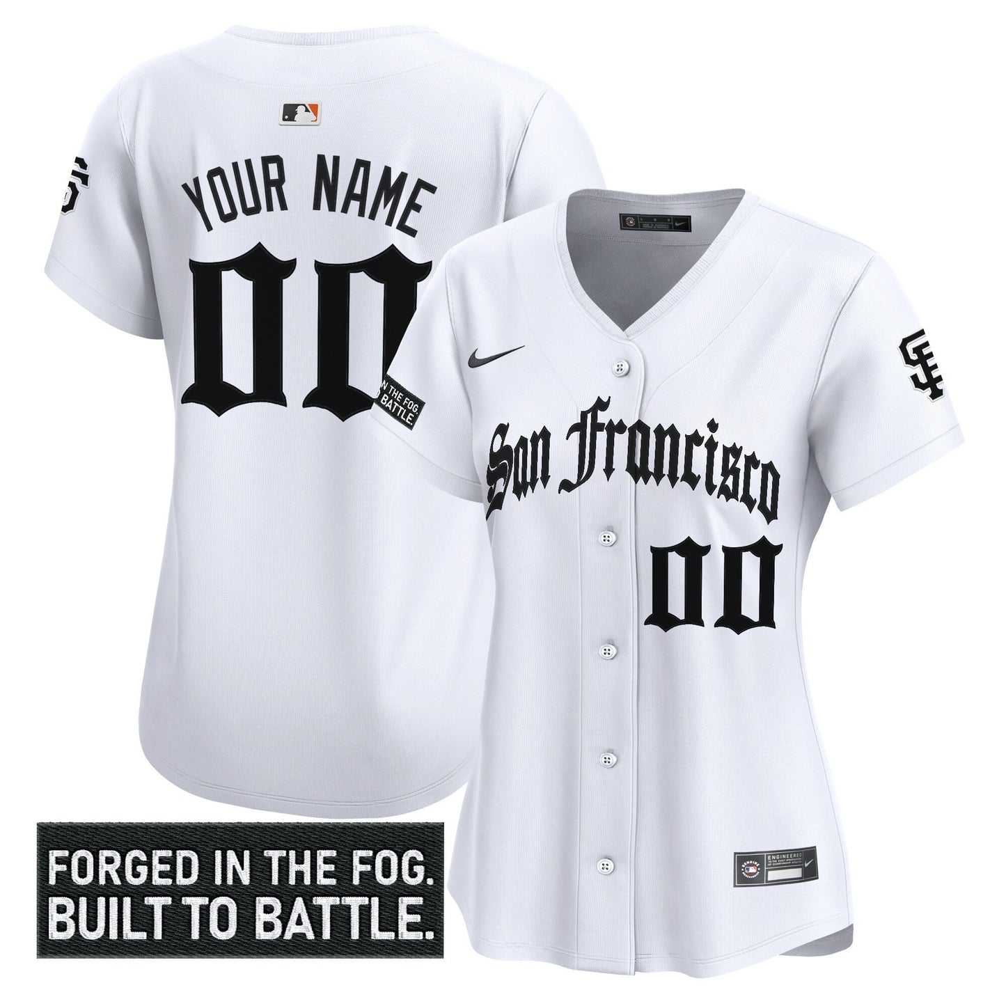 San Francisco Giants 'Gothic Fog Edition' Vapor Premier Limited Custom Jersey - All Stitched