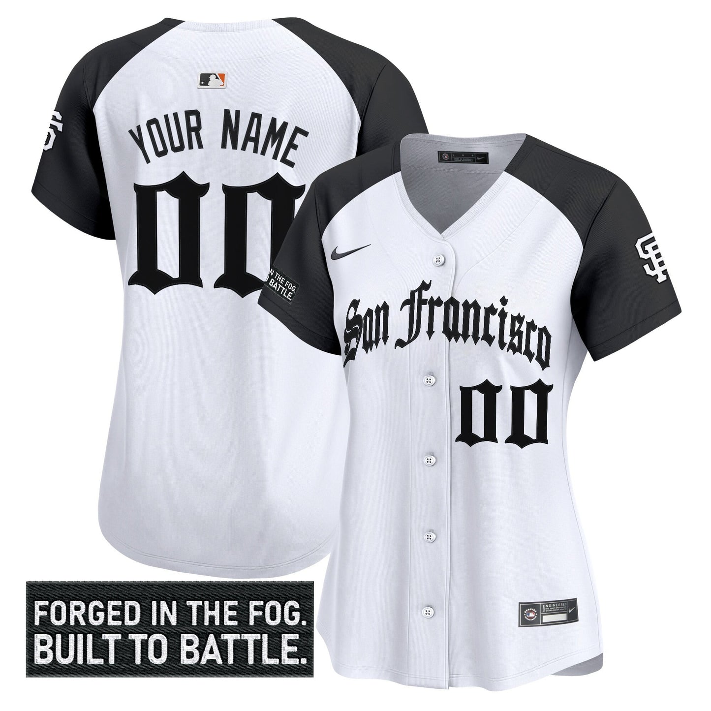 San Francisco Giants 'Gothic Fog Edition' Vapor Premier Limited Custom Jersey - All Stitched