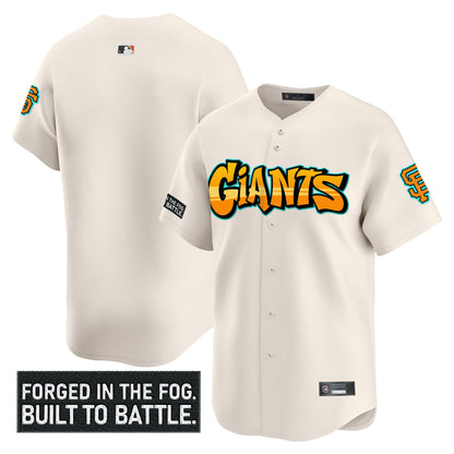 Men's San Francisco Giants 'Graffiti Fog City Drop' Vapor Premier Limited Jersey - All Stitched
