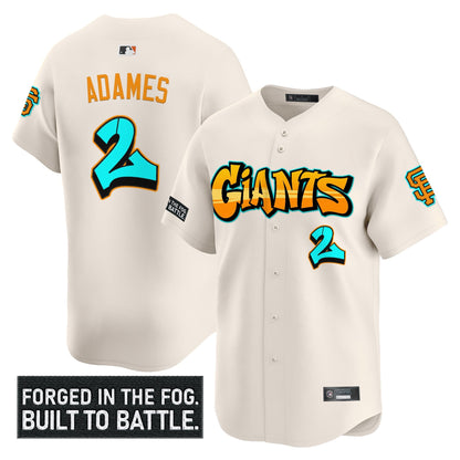 Men's San Francisco Giants 'Graffiti Fog City Drop' Vapor Premier Limited Jersey - All Stitched