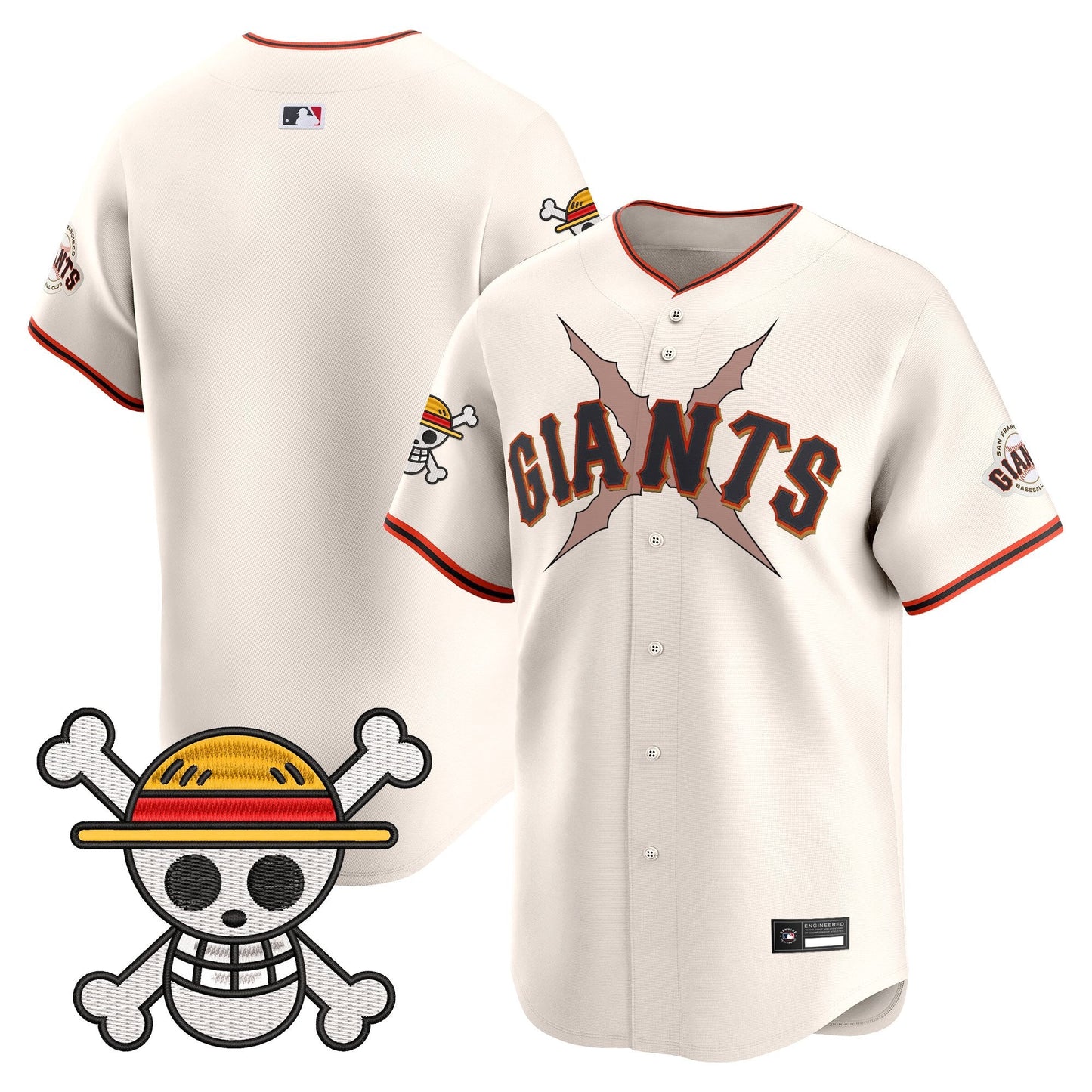 Men's San Francisco Giants x One Piece Vapor Premier Limited Jersey - Stitched