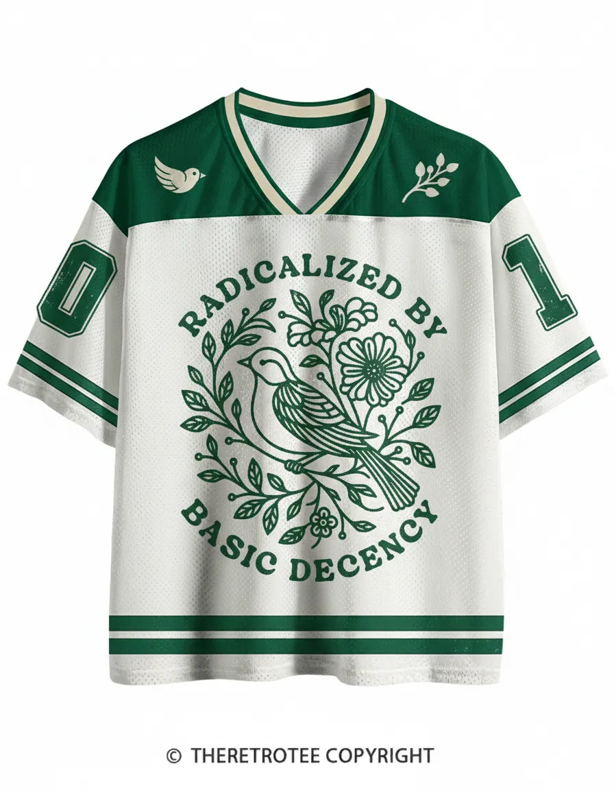 TheRetroTee Radicalized By Basic Decency Mesh Jersey