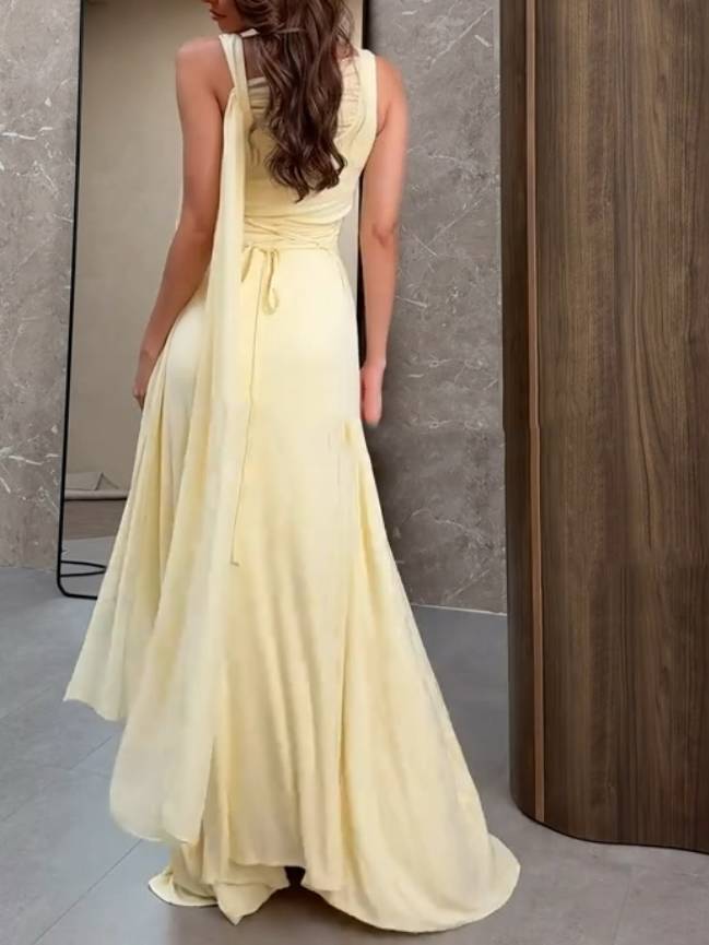 Ribbon Design Multi-way To Wear Maxi Dress