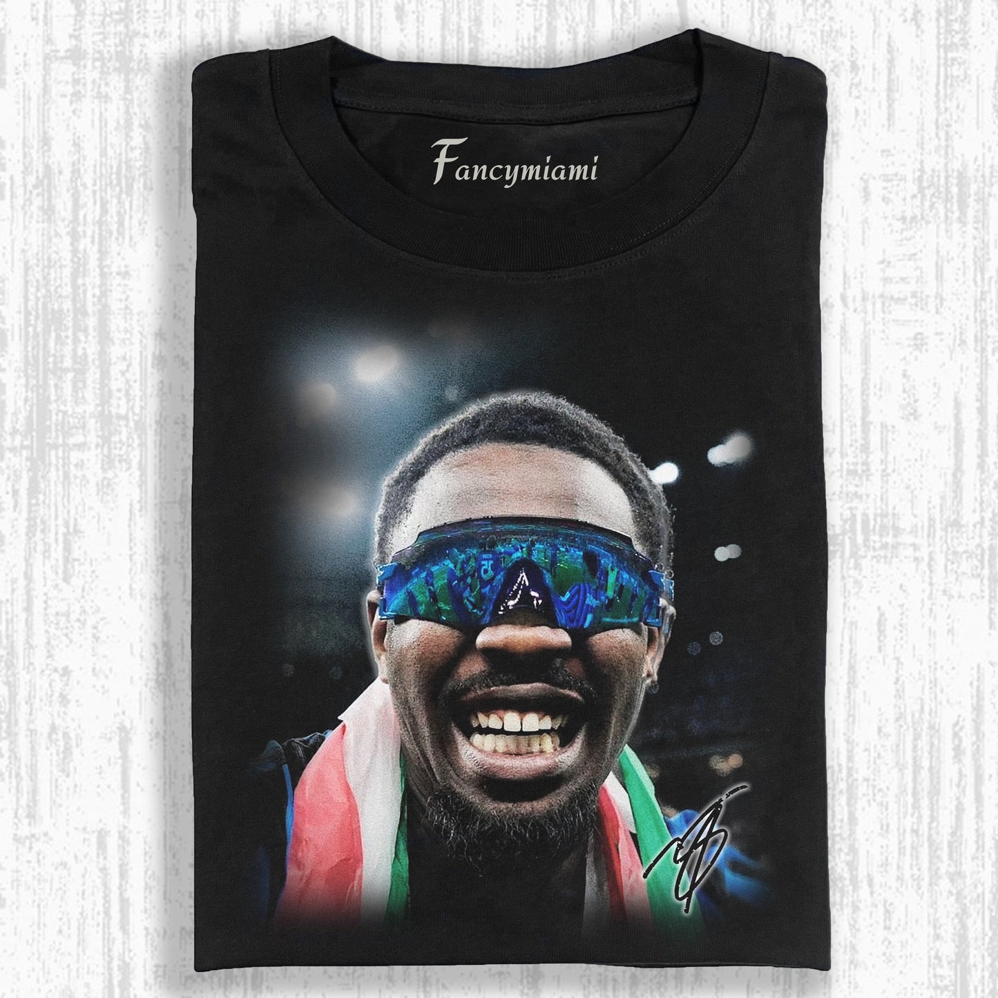COLOR ACCENT FOOTBALL STAR PORTRAIT TEE