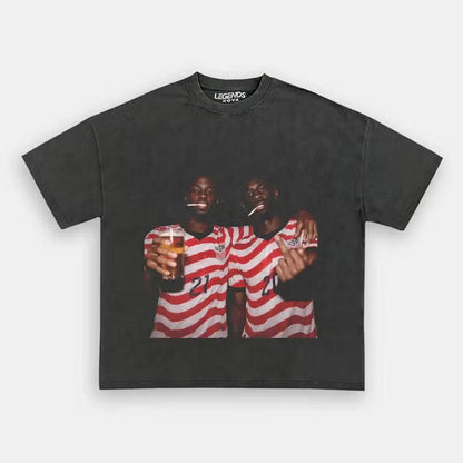 Timothy Weah & Folarin Balogun American Soccer Style Tee