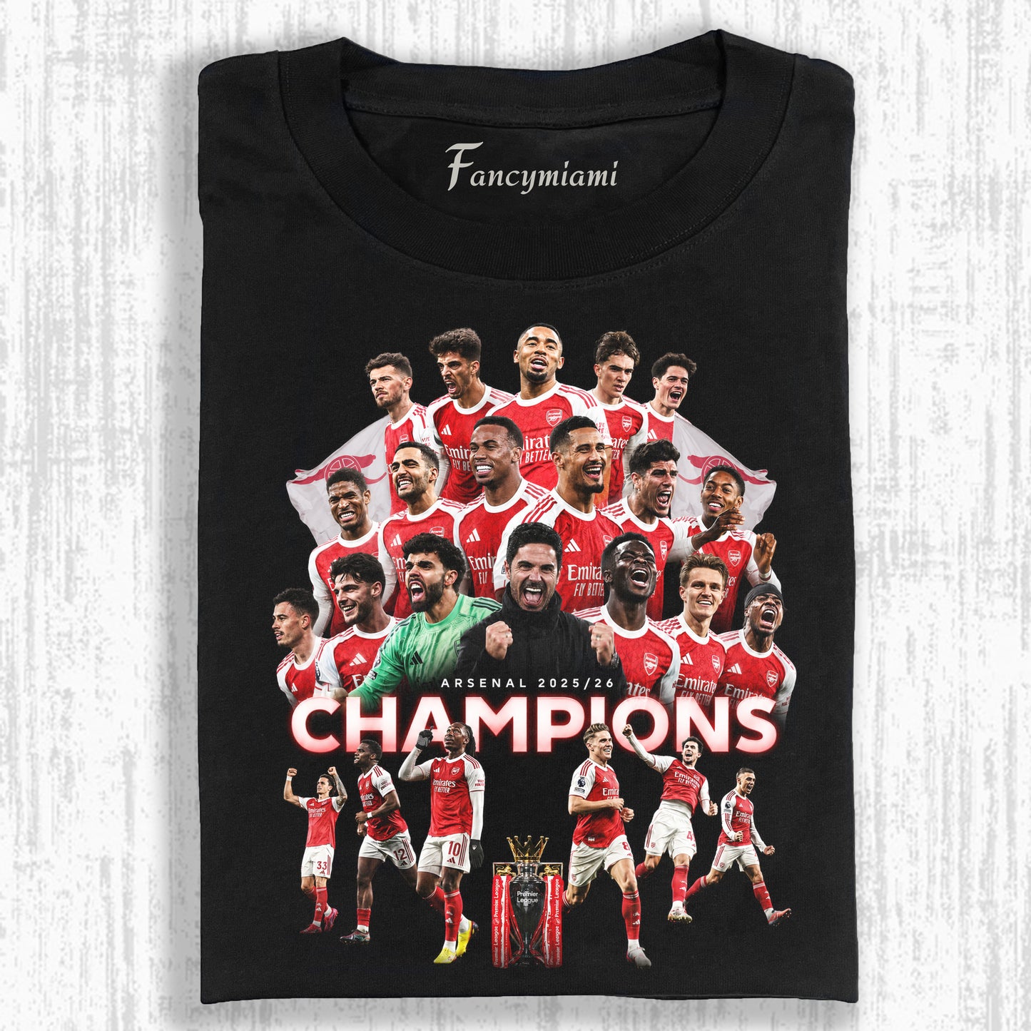 T-SHIRT VINTAGE DE FOOTBALL « CHAMPION » EFFET USÉ