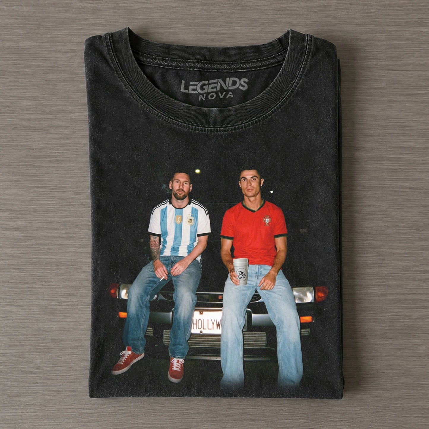 Cristiano Ronaldo & Lionel Messi Funny Graphic Tee