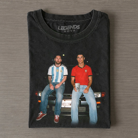 Cristiano Ronaldo & Lionel Messi Funny Graphic Tee