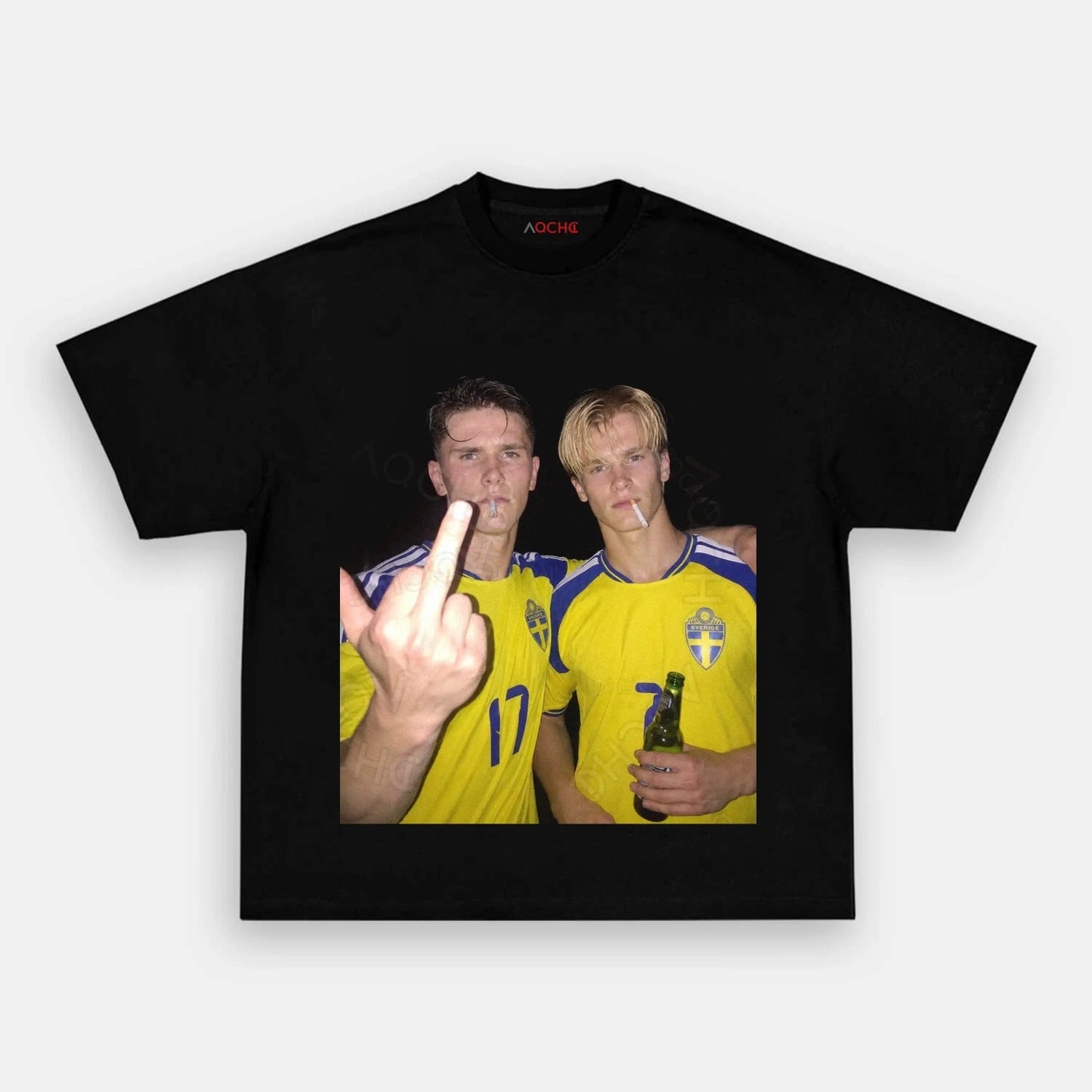 T-shirt style football Suède 3.3