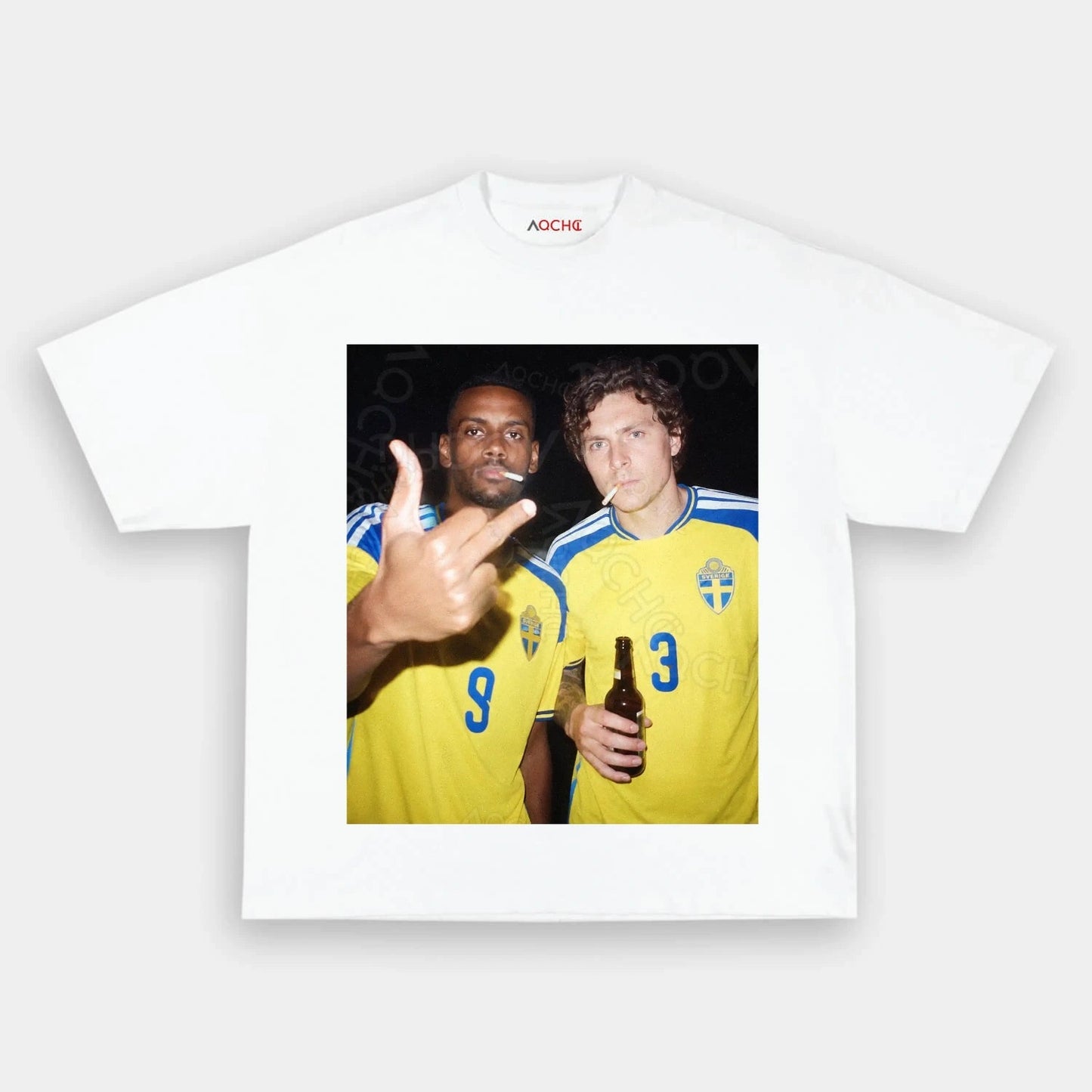 Sweden Football Style Tee 2.1