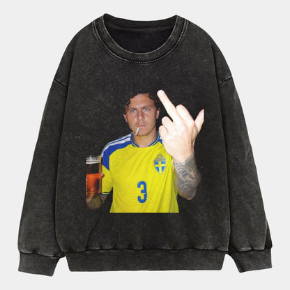 Sweden Football Style Tee 4