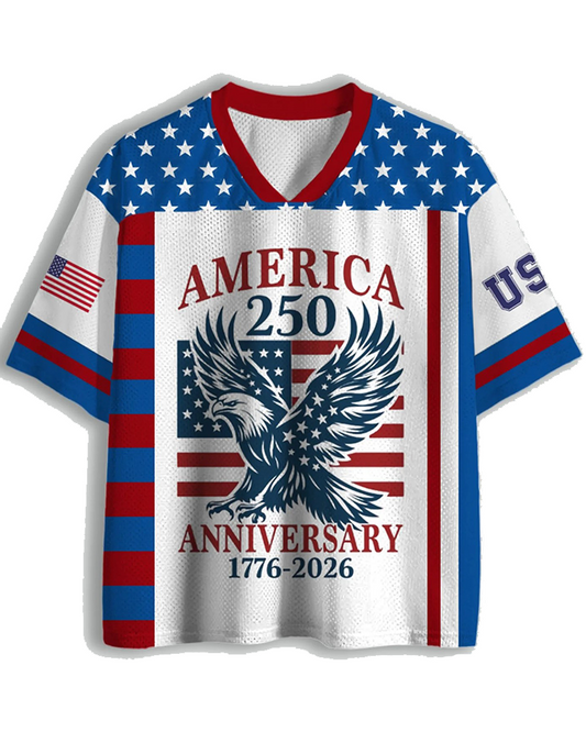TheRetroTee 1776¨C2026 250th Anniversary Vintage Mesh Jersey