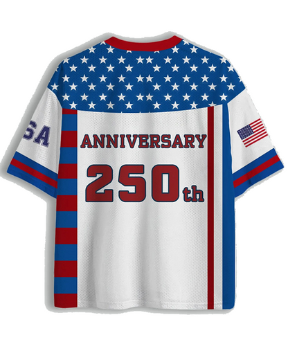 TheRetroTee 1776¨C2026 250. Jubiläum Vintage Mesh Trikot