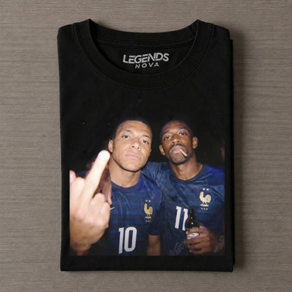 Ousmane Dembélé & Kylian Mbappé France Team Tee