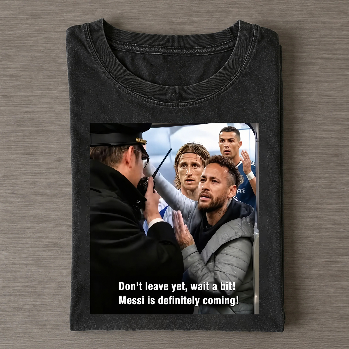 Messi Is Coming Football Meme Vintage Tee