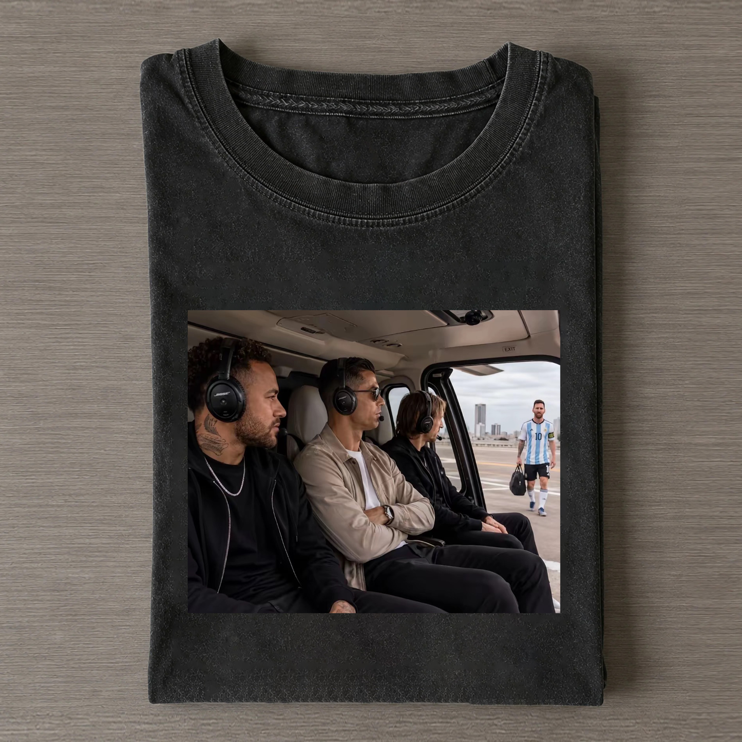 Messi Is Coming Football Meme Vintage Tee