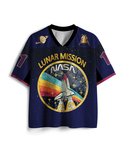 TheRetroTee Orbital Launch Program 1970s Mesh Jersey