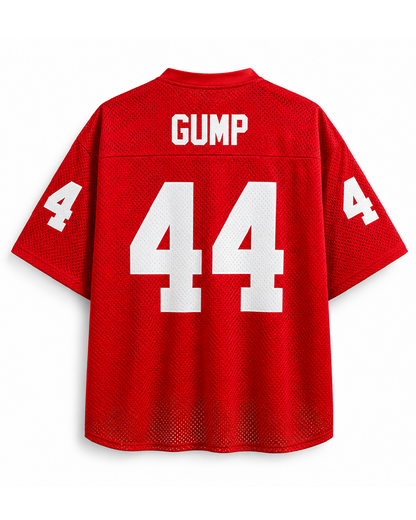 TheRetroTee Campus Sports Movie-Inspired #44 Red Mesh Football Jersey