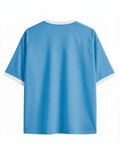 TheRetroTee Vintage Gestreiftes #8 Fußball-Mesh-Trikot