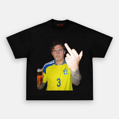Sweden Football Style Tee 4