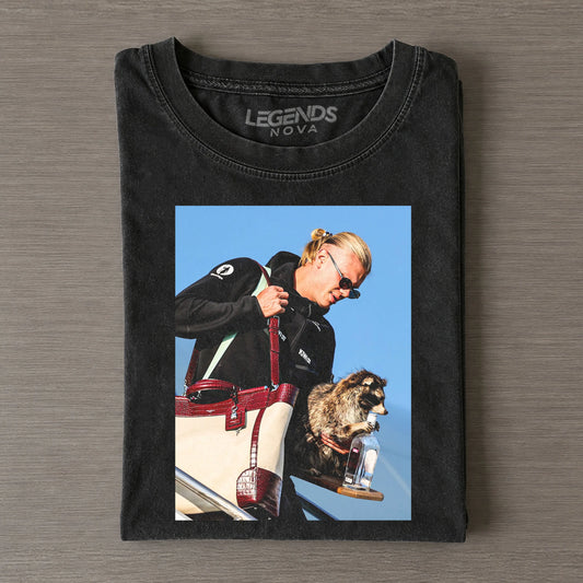 “Others hold trophies after matches, I hold my raccoon”T-shirt