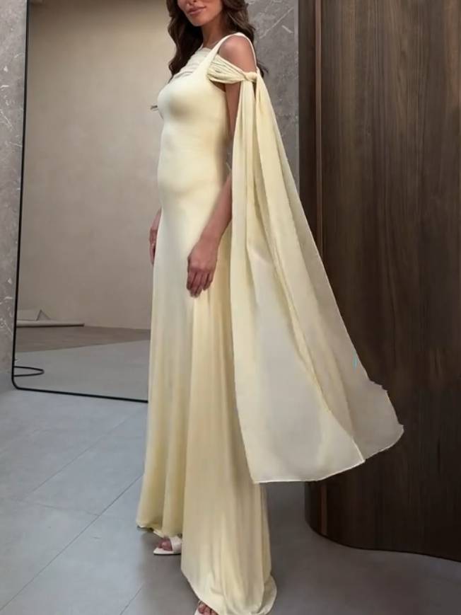 Ribbon Design Multi-way To Wear Maxi Dress