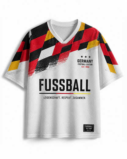 TheRetroTee Vintage German Football Culture #10 Mesh Jersey