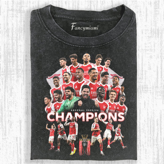 VINTAGE-FUSSBALLMEISTER-TEAM DISTRESSED T-SHIRT