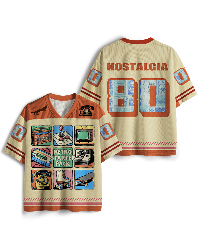 TheRetroTee I Am This Old Vintage Nostalgie Kassette 1980er Jahre Mesh Trikot