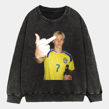 T-shirt style football Suède 6