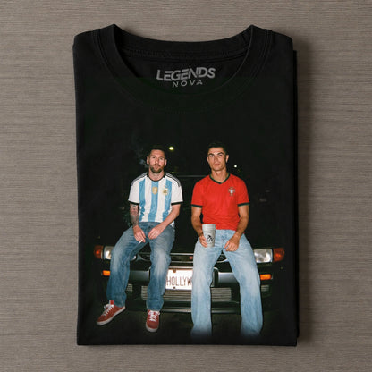 Cristiano Ronaldo & Lionel Messi Funny Graphic Tee